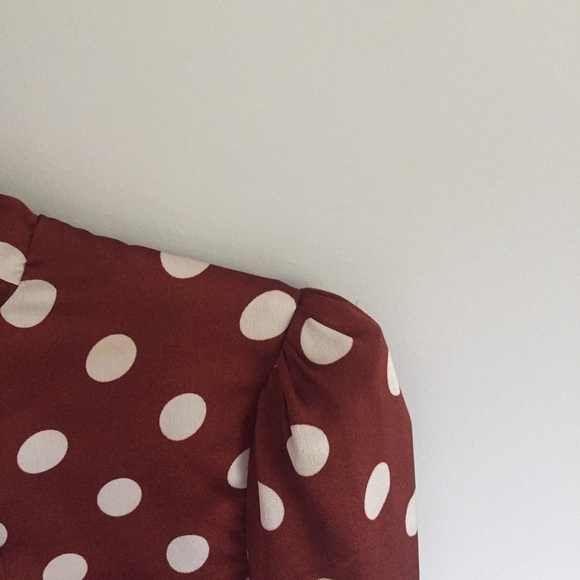 Peplum Polka Dot Blouse - Picture 4 of 6